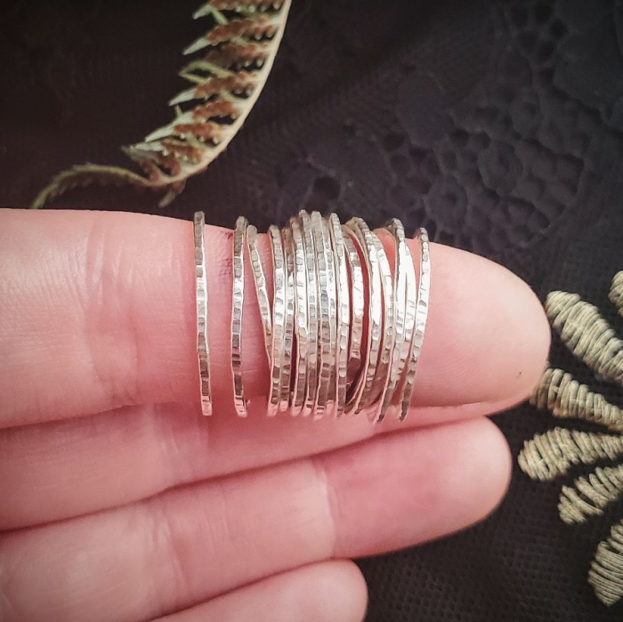 Make your own Sterling Silver Stacking Rings with Maxi Cif Designs: $90 (includes $30 materials)