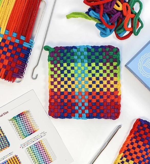 Weave a Potholder for Ages 6 & up: $60 (includes $5 material fee)