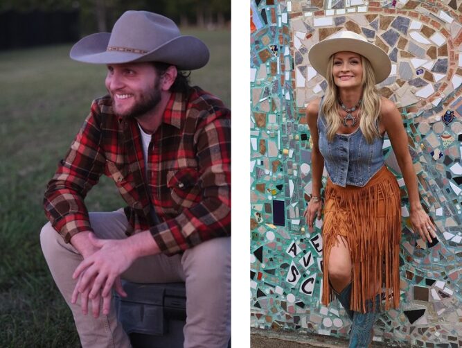 Melissa Quinn Fox and Levi Foster