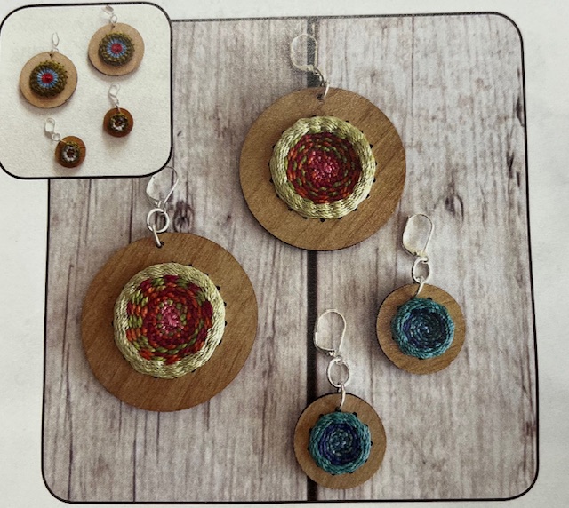 Woven earrings with Deetzie Walker