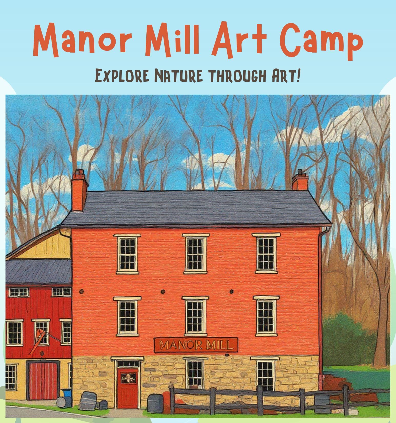 Manor Mill Art Camp with Cheryl Bubier: Ages 7-14 (July 13-July 17)