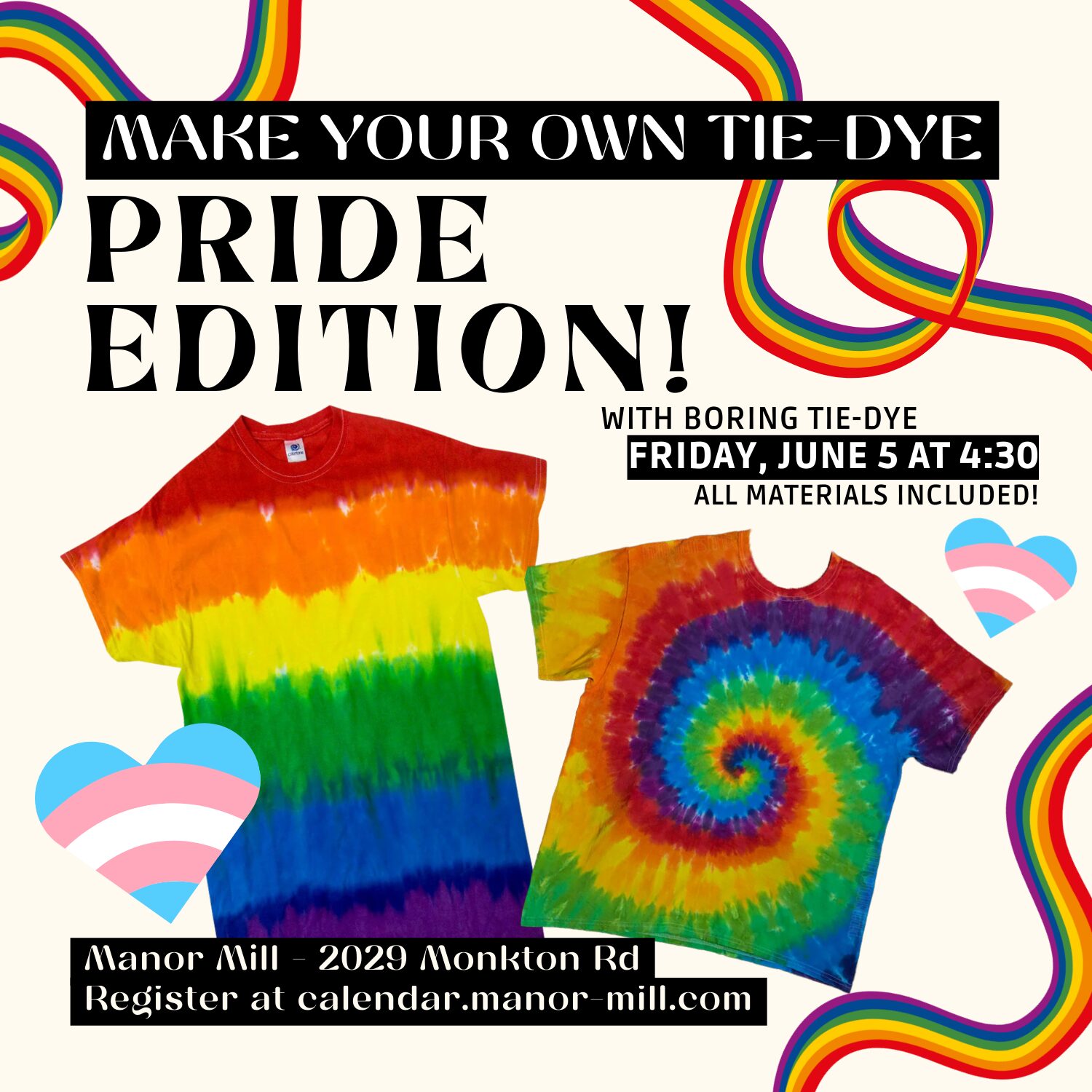 Make Your Own Tie Dye Shirt with Boring Tie Dye- Pride Edition!